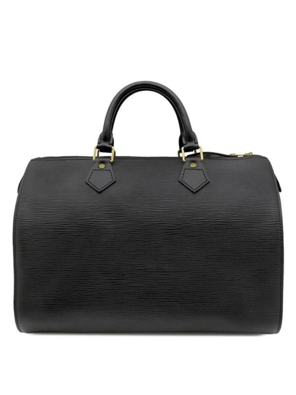 Louis Vuitton Speedy 30 Epi Leather Noir Gold Black Boston Bag